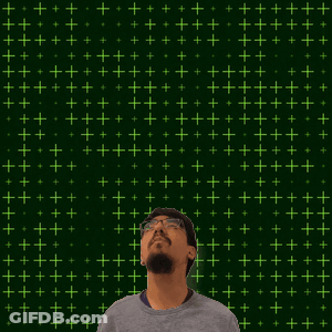 Man In Front Of Green Background With Number 21 GIF