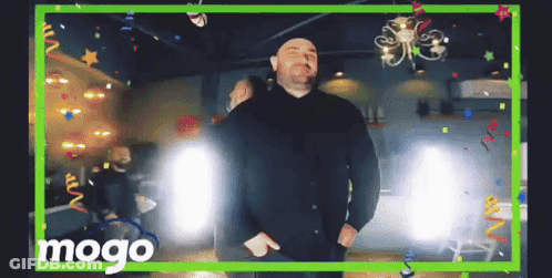 Man In Front Of Green Frame Saying Moga GIF