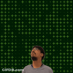 Man In Front Of Green Star Background Number 12 GIF