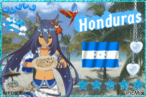 Man In Front Of Honduras Flag Scream If You Love Honduras GIF