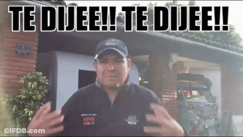 Man In Front Of House Saying Te Dijee GIF