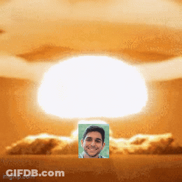 Man In Front Of Large Explosion Imgflip.com GIF