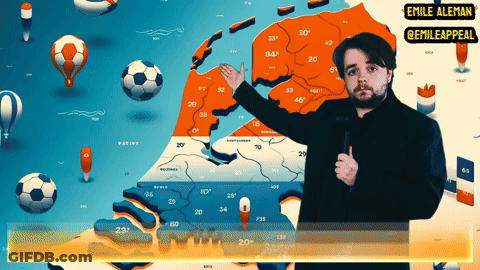 Man In Front Of Map Emile Aleman GIF