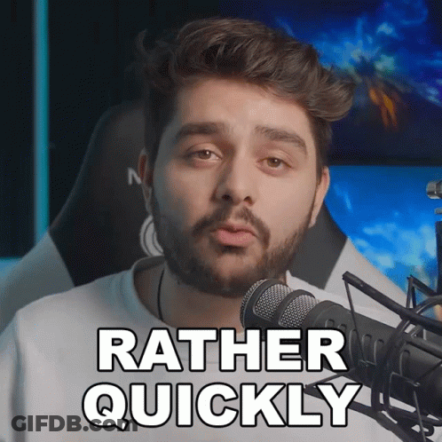 Man In Front Of Microphone Saying Rapidly GIF