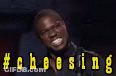 Man In Front Of Microphone With #Cheesing GIF