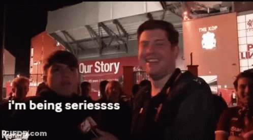 Man In Front Of Our Story Sign GIF