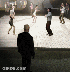 Man In Front Of People Dancing On Stage GIF