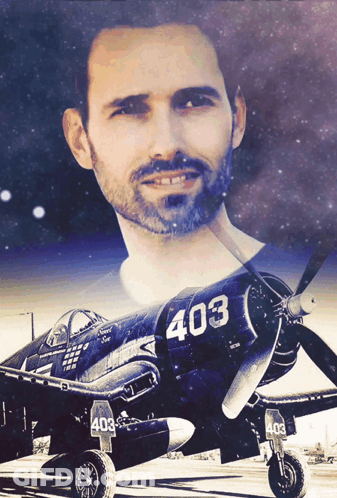Man In Front Of Plane 403 GIF