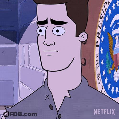 Man In Front Of Presidential Seal GIF