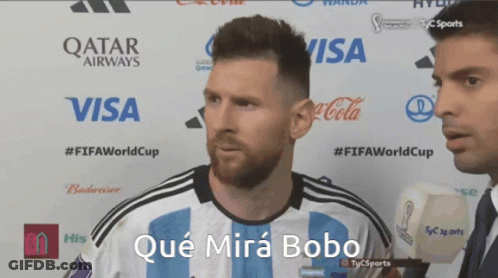 Man In Front Of Qatar Airways Visa Coca Cola Budweiser Logos GIF