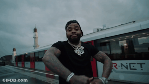 Man In Front Of R-Net Train GIF