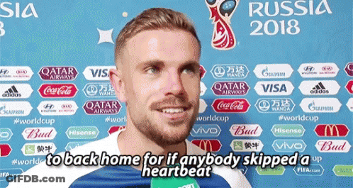 Man In Front Of Russia 2018 Advertisement GIF