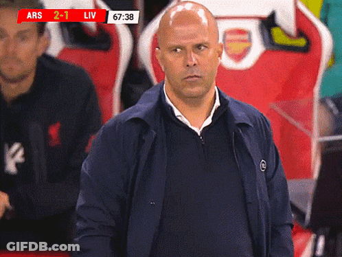 Man In Front Of Scoreboard Ars 2-1 Liv 67 38 GIF