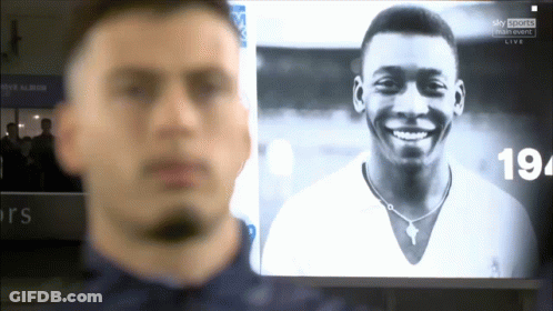 Man In Front Of Screen Saying 194 GIF