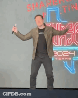 Man In Front Of Sign Saying 2024 Texas GIF