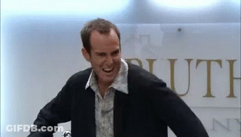 Man In Front Of Sign Saying Pluth Ny GIF