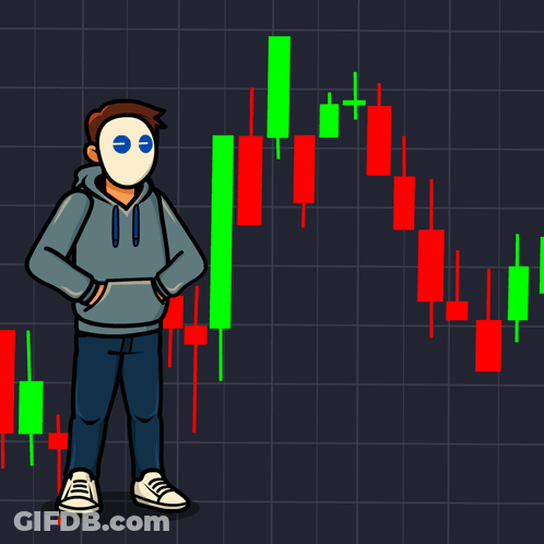 Man In Front Of Stock Chart Stonks GIF