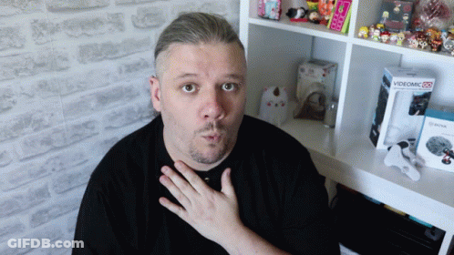Man In Front Of Videomic Box GIF