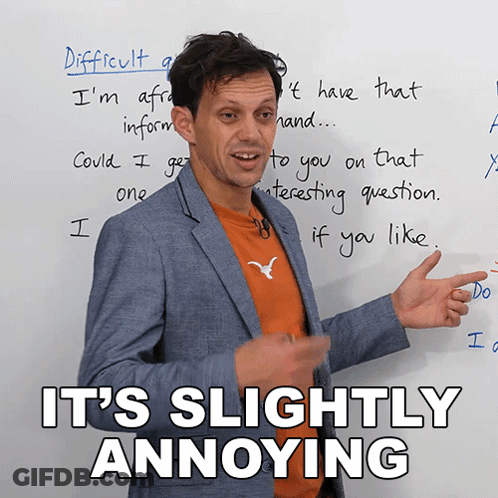 Man In Front Of Whiteboard With It's Slightly Annoying GIF