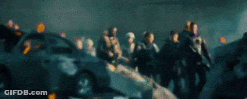 Man In Front Of Yellow Transformer Car GIF