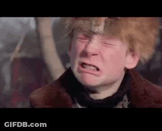 Man In Fur Coat And Hat Crying Eyes Closed GIF