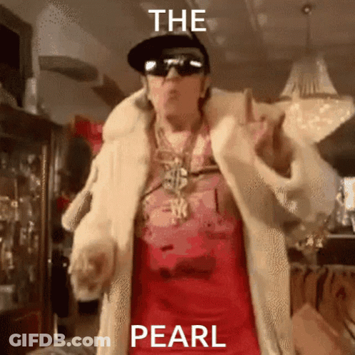 Man In Fur Coat And Sunglasses Dancing The Pearl GIF
