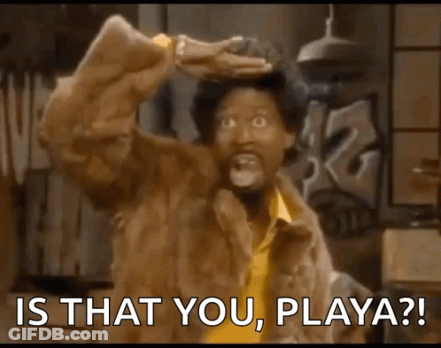 Man In Fur Coat Asking Is That You Playa GIF