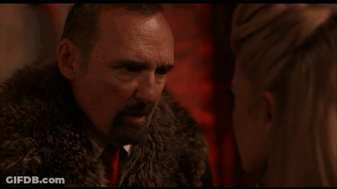 Man In Fur Coat Looking At Woman Ya Stole The GIF