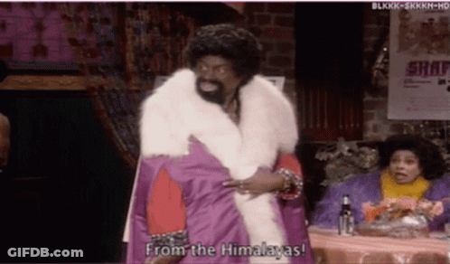 Man In Fur Coat Says From The Himalayas GIF