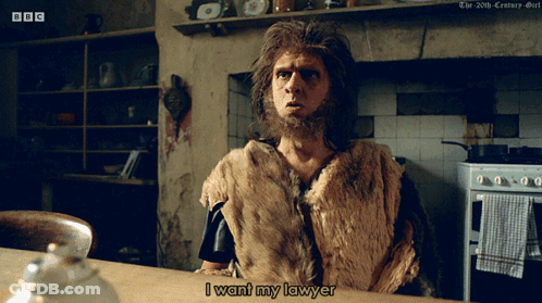 Man In Fur Coat Says I Want My Lawyer GIF