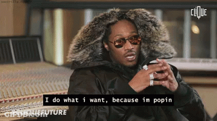 Man In Fur Hooded Jacket And Sunglasses Says I Do What I Want GIF