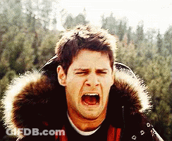 Man In Fur Hooded Jacket Screaming GIF