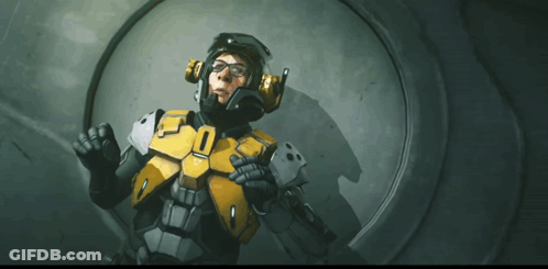 Man In Futuristic Outfit With Number 50 GIF