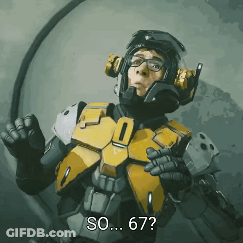 Man In Futuristic Suit Asking So 67 GIF