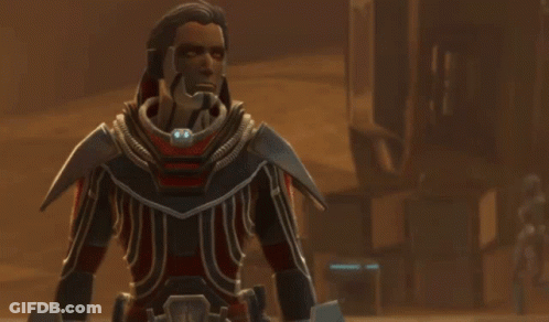 Man In Futuristic Suit With Necklace GIF