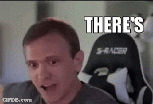 Man In Gaming Chair Saying There's GIF