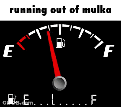 Man In Gas Mask Drinking Can Next To Digital Multimeter GIF
