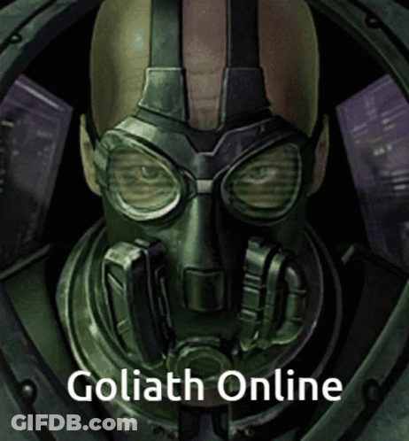 Man In Gas Mask Goliath Online GIF