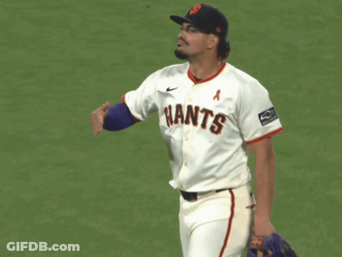 Man In Giants Jersey Giving Thumbs Up GIF