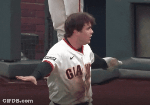 Man In Giants Jersey On Field GIF