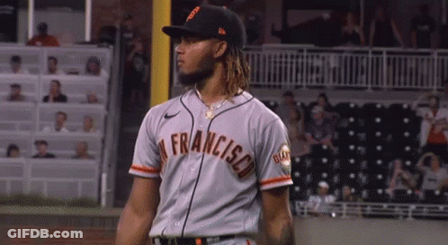Man In Giants Jersey On Field GIF