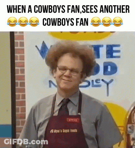 Man In Glasses And Apron Saying Nyur's Super Foods GIF
