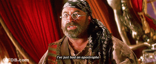 Man In Glasses And Bandana Says I've Just Had An Apostrophe GIF