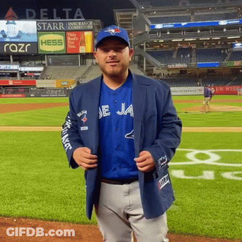 Man In Glasses And Baseball Cap With Letter L GIF