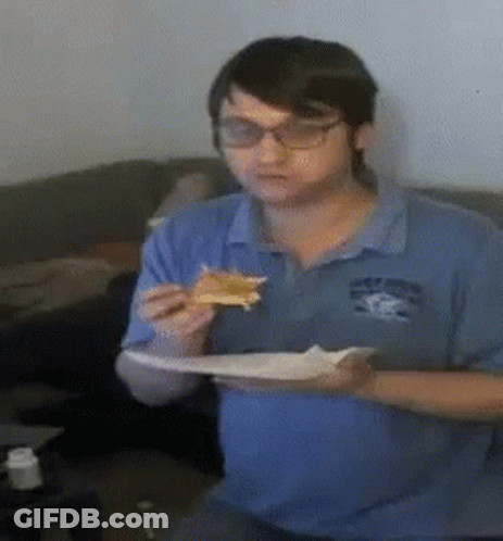 Man In Glasses And Black Shirt GIF