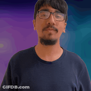 Man In Glasses And Black Shirt Clapping GIF
