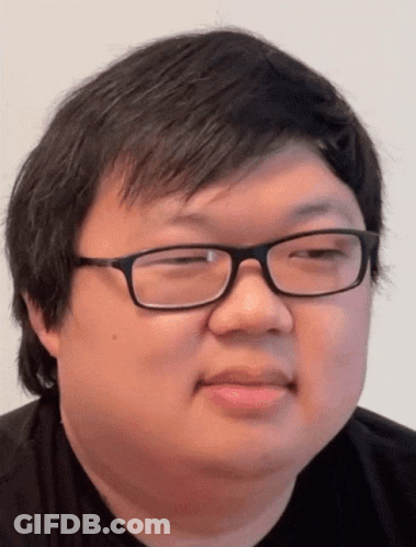 Man In Glasses And Black Shirt Eyes Closed GIF
