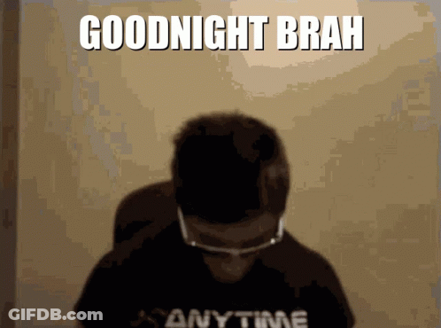 Man In Glasses And Black Shirt Saying Anytime GIF