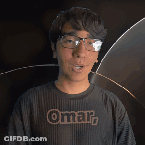 Man In Glasses And Black Shirt Saying Omar GIF