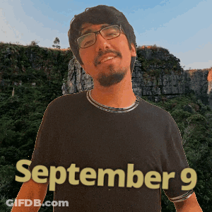 Man In Glasses And Black Shirt September 12 GIF